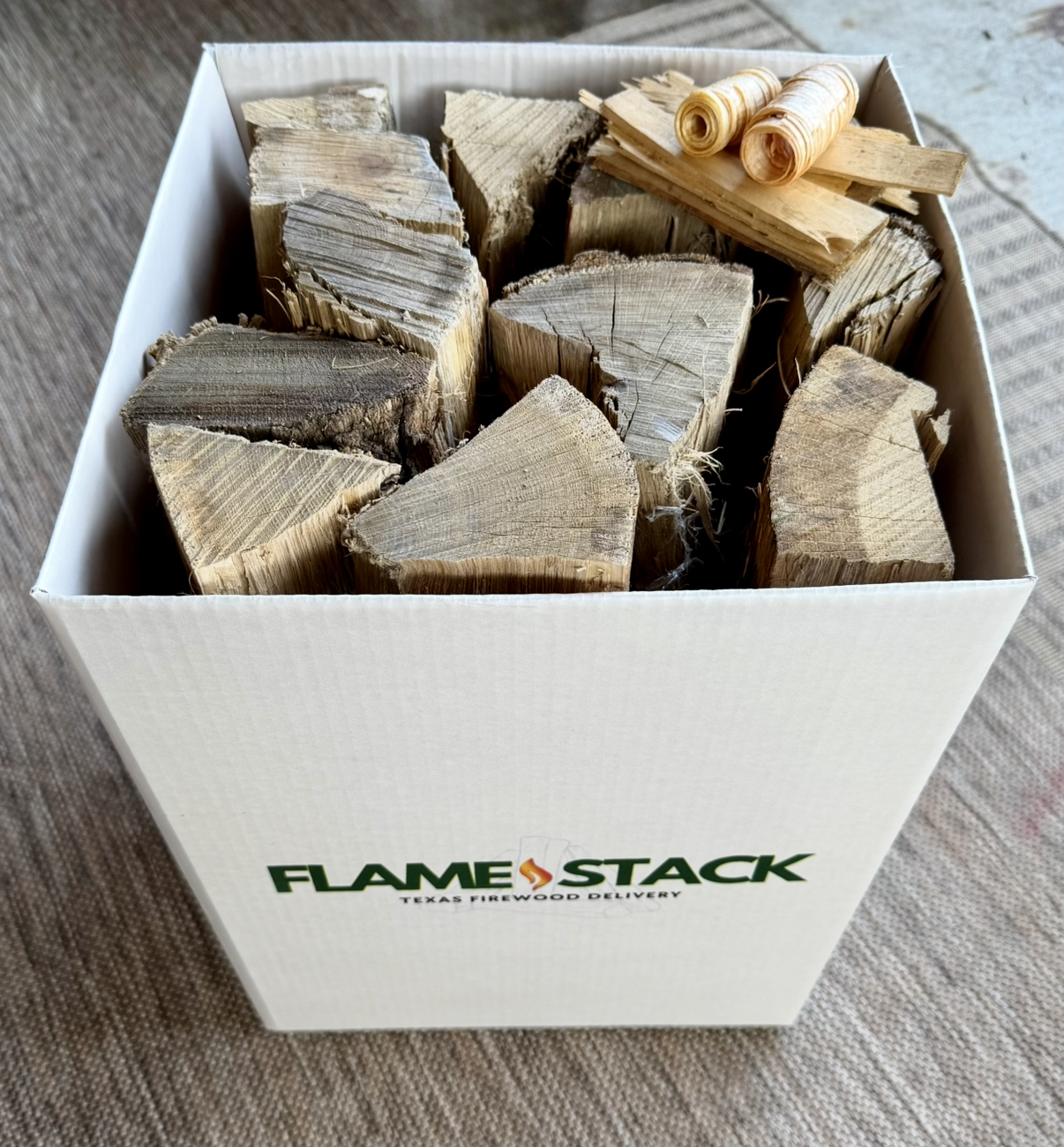 (Dallas only) Kiln Dried Oak Burnin Box