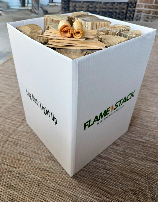 (Dallas only) Kiln Dried Oak Burnin Box